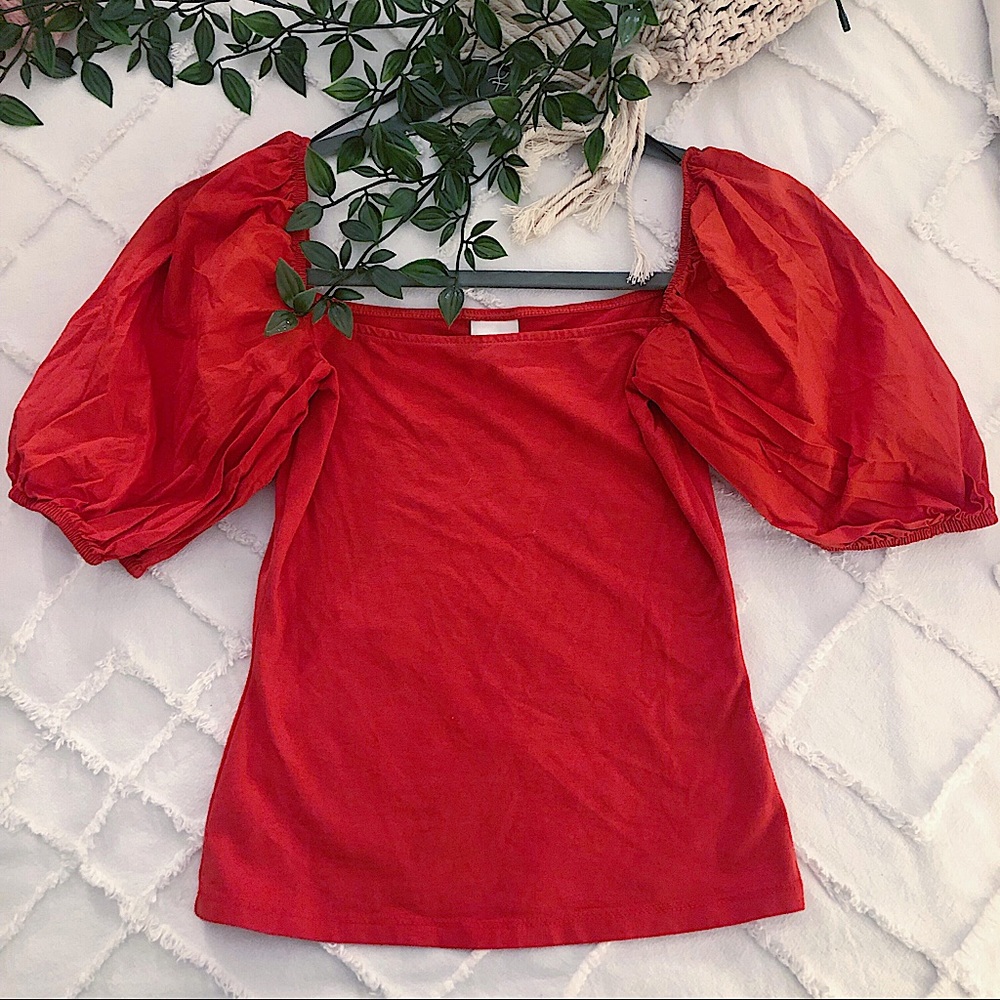 Puff Poplin Top - Picture 2 of 5